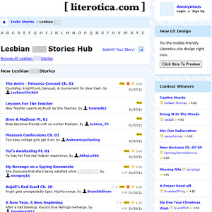Literotica Lesbian Stories - Literotica.com’s lesbian sex story section hits you with thousands of sexy stories written by ama...