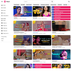YMaal - YMaal.com is a massive free collection of adult-oriented Indian web series sample episodes. Watch...