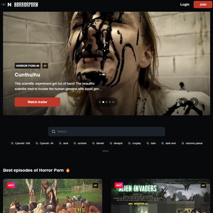 Horror Porn - HorrorPorn.com is a premium website for fans of horror and rough sex. These flicks at Horror Porn...