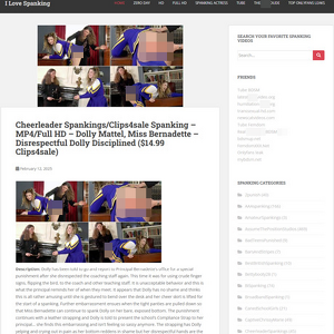 I Love Spanking - ILoveSpanking.org is a growing free download archive of quality spanking porn movies. Thousands o...