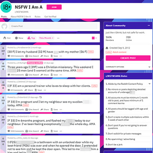 NSFWIAMA - Reddit.com/r/NSFWIAMA is the ideal subreddit on the popular community-based website Reddit.com th...