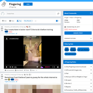 Fingering - Reddit.com is a great website filled with tons of NSFW subreddits, one of which is dedicated to s...