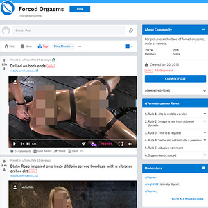 Forced Orgasms - Reddit.com/r/ForcedOrgasms is an XXX subreddit with over 525,000 members and new content going li...