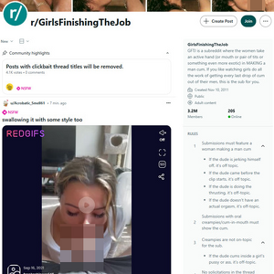 Reddit GirlsFinishingTheJob - r/GirlsFinishingTheJob/! Reddit.com’s /r/GirlsFinishingTheJob is a subreddit that you’ll absolute...