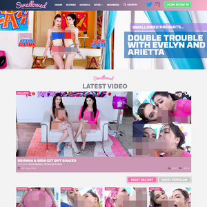 Swallowed - Swallowed.com is a premium blowjob porn site that is the definition of sloppy (in a good way), an...