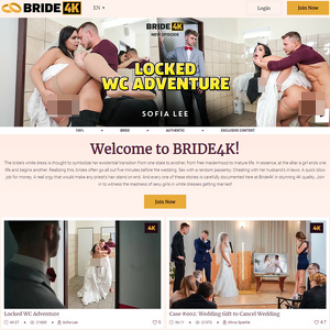 Bride4K - Bride4K is an adult website that displays couples enjoying pleasure beyond their relationship wit...