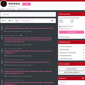 NSFW411 - Reddit.com/r/NSFW411 is a subreddit belonging to the giant community-based board site known as Re...