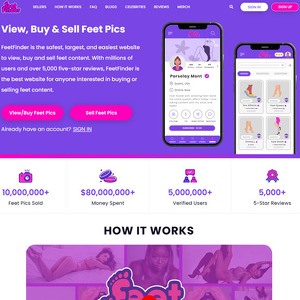 Feet Finder - FeetFinder.com is like the semi-SFW OnlyFans of foot fetish content, with thousands of active cre...