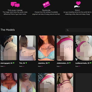Boobify - Boobify.club lets you get your custom phrase or slogan written across a beautiful woman's titties...