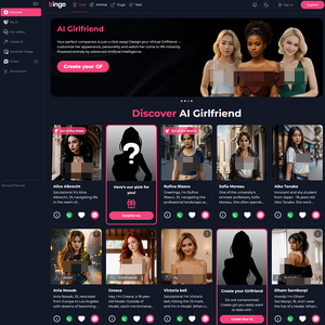 Tingo - Tingo.ai is a powerful new AI girlfriend simulator with image generation, voice synthesis, and re...