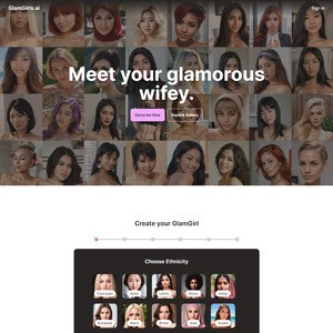 GlamGirls - GlamGirls.ai is an instant AI image generator that creates the women of your dreams with just a f...