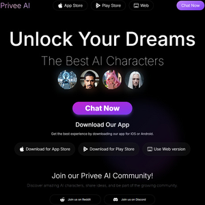 Privee AI - Privee.fun is an AI adult chat app with a heavy emphasis on roleplaying and storytelling. Chat wi...
