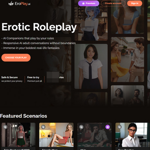 EroPlay - EroPlay.ai offers realistic erotic chats with AI-powered, scenario-driven bots. Realistic charact...