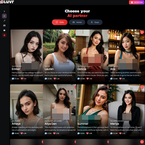 Luvr AI - Luvr.ai is a NSFW AI chat app with 100+ characters both real and anime, and official AI versions ...