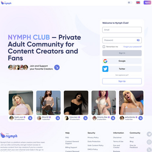 Nymph Club - Nymph.club is a new OnlyFans-style content platform with a ton of free samples, a wide range of m...
