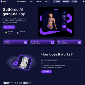 GetNude - GetNude.app is an AI-powered automatic deepnude maker that can imagine what's beneath the clothin...