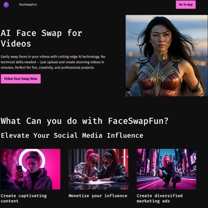 FaceSwapFun - FaceSwapFun.com lets you have near-instant fun swapping faces into custom deepfake videos. Use a ...