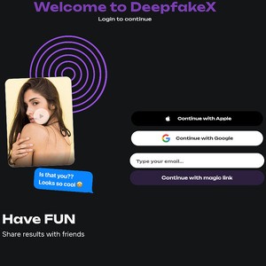 DeepfakeX - DeepfakeX.ai can create custom XXX deepfake videos in just seconds--just bring a video and a face...