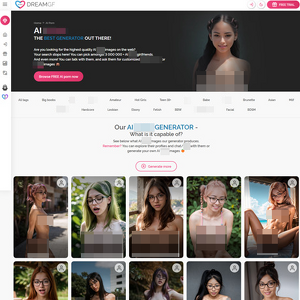 DreamGF - DreamGF.ai uses AI to let you create your own perfect girlfriend, see her naked and fucking, and ...