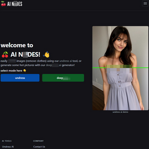 AINudez - AINudez.com delivers exactly that with a powerful, AI-powered photo nudifier and custom deepfake ...