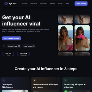 Pykaso - Pykaso.ai is one of the most advanced AI face swappers on the market, able to create full-body cl...