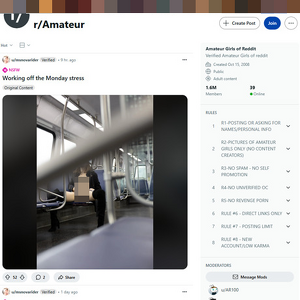 Reddit Amateur - The r/Amateur subreddit at Reddit.com is a thriving community of not just thousands of amateur po...