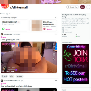 Reddit DirtySmall - Reddit is one of the most popular websites on the internet, and it has a lot of XXX-themed Subred...