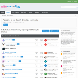 WifeWantsToPlay - WifeWantsToPlay.com is a thriving online community devoted to the cuckold and hotwife lifestyle. ...