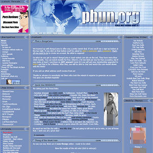 Phun.org - Phun.org is a long-running adult blog with daily posts designed to make you fap or make you laugh...