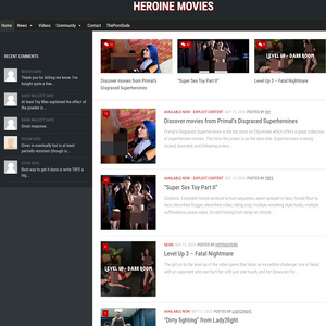 HeroineMovies - Heroine Movies is a porn site that’s all about superhero and fighting pornography! Visit today!