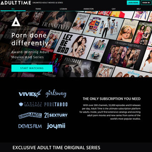 Adult Time - AdultTime.com is a paid premium porn site with a wide selection of content. While they have a bit...