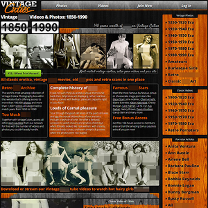 Vintage Cuties - VintageCuties.com is home to a massive archive of vintage smut from 1850 to 1990. Beat off to cla...