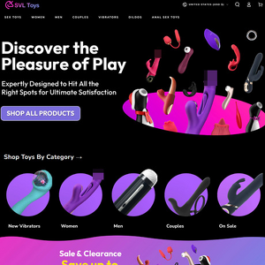 SVL Toys - SVLToys.com is a new sex toy store with a sex toy arsenal that can guarantee some mind-bending or...