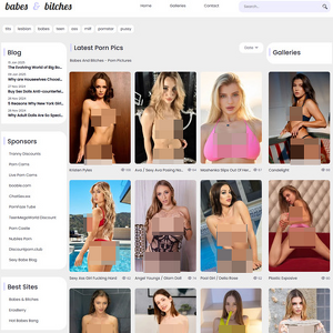 BabesAndBitches - BabesAndBitches.net is a retro-looking porn gallery aggregator site pulling some seriously high-q...